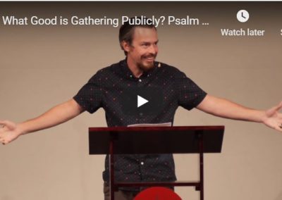 What Good is Gathering Publicly? (7/5/2020)